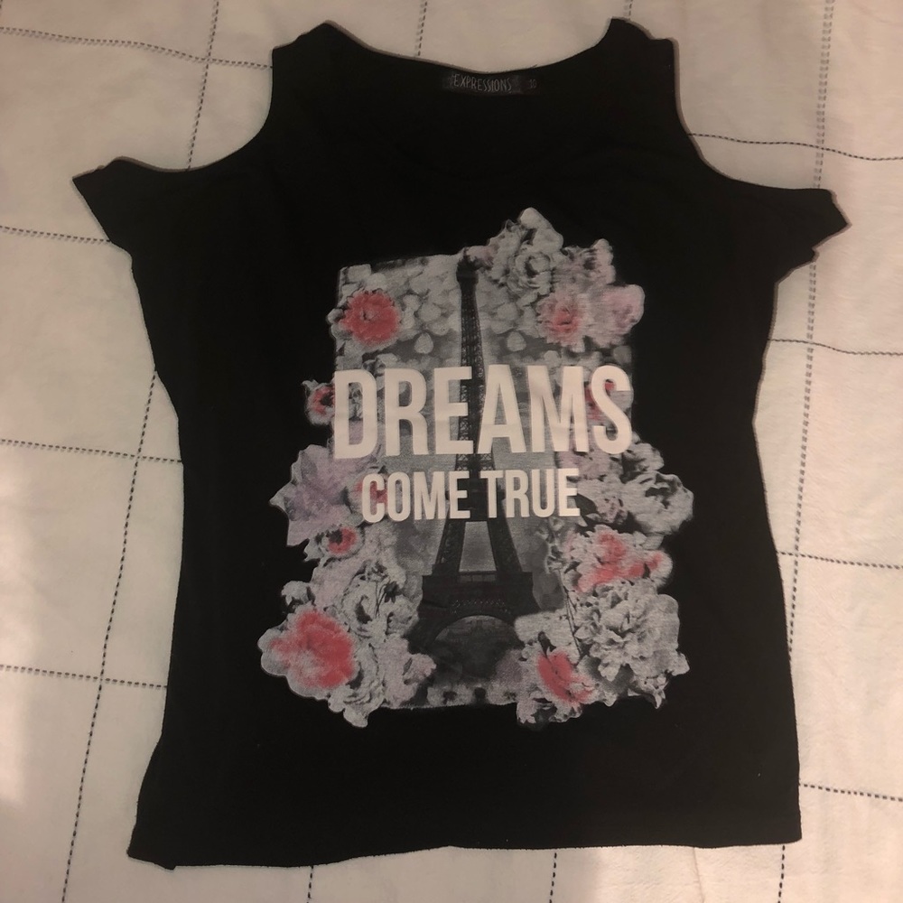 Dreams come true slit hole shirt